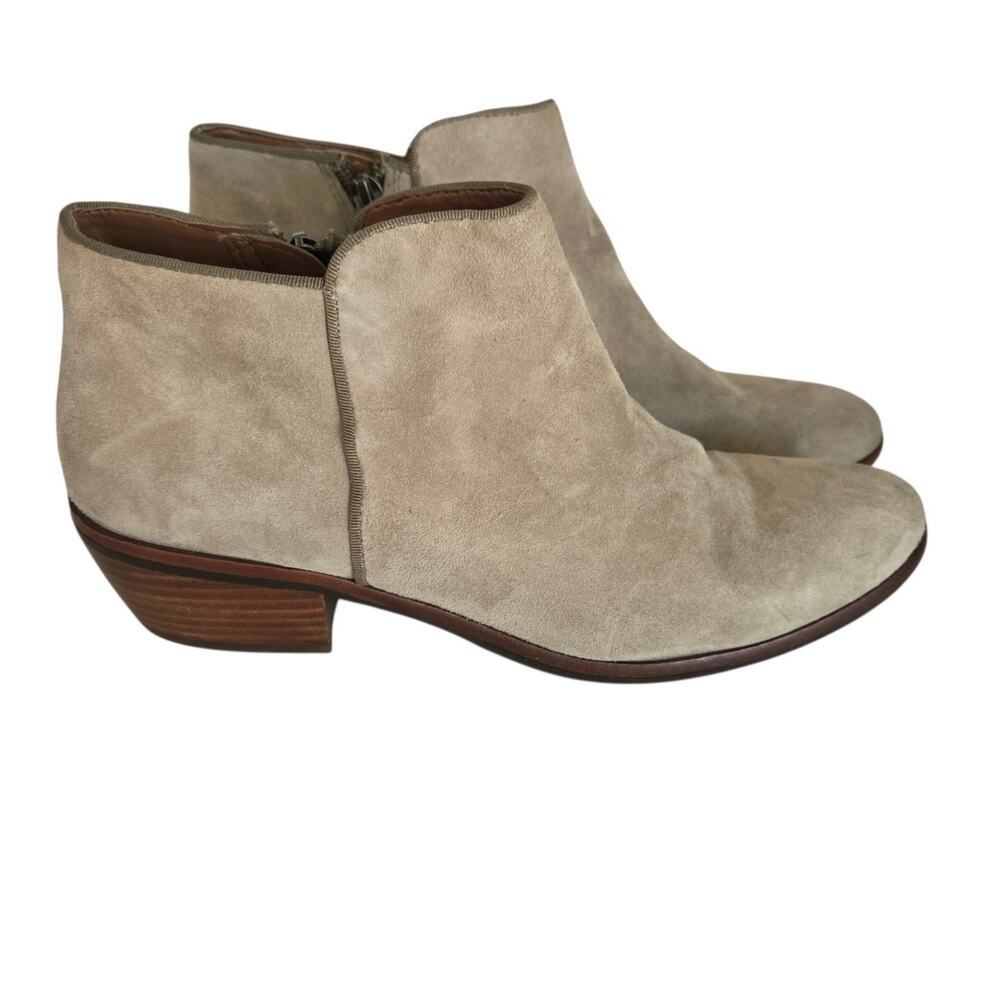 Sam Edelman Petty Tan Suede Leather Ankle Booties Southwestern Preppy Sz 8